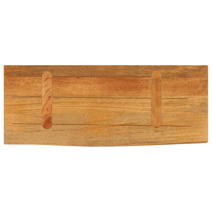 Tafelblad met natuurlijke rand 70x40x2,5 cm massief mangohout