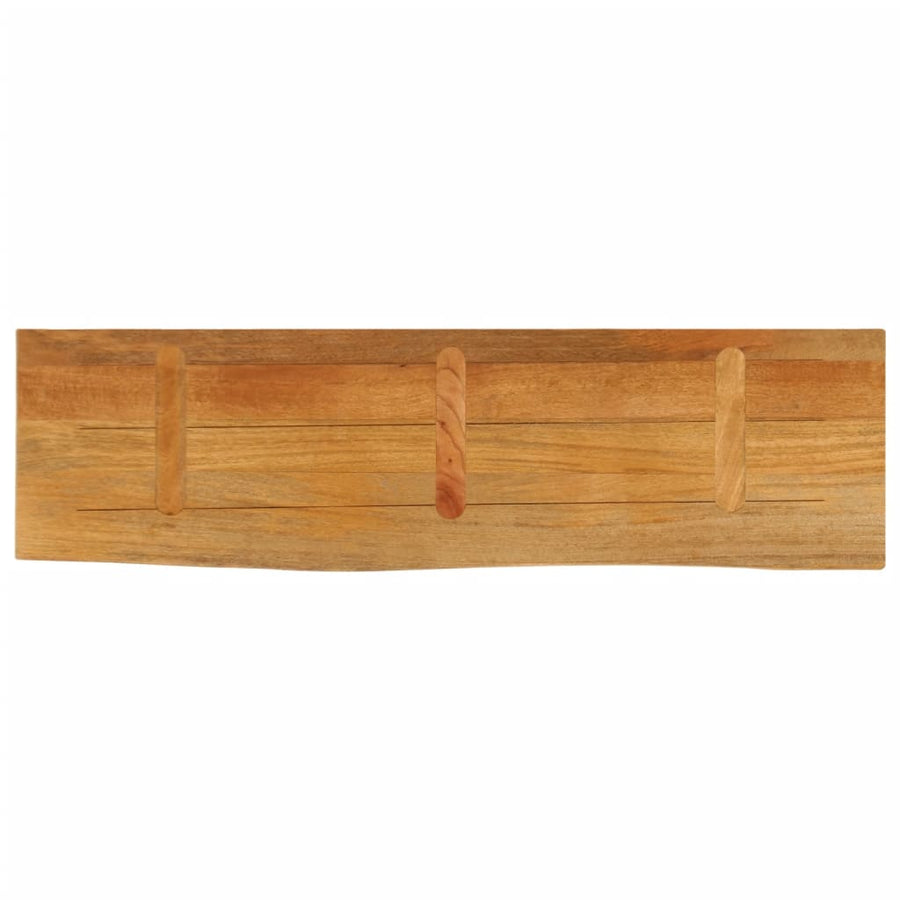 Tafelblad met natuurlijke rand 120x40x2,5 cm massief mangohout