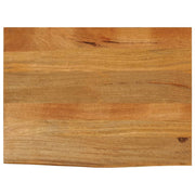 Tafelblad massief mangohout 70x60x2,5 cm natuurlijke rand