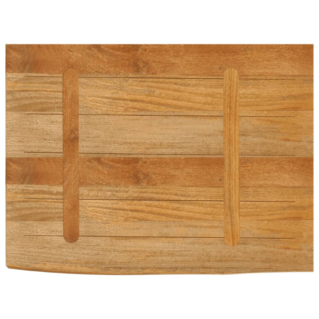 Tafelblad met natuurlijke rand 70x60x2,5 cm massief mangohout