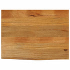Tabletop with live edge 80x60x2.5 cm solid mango wood