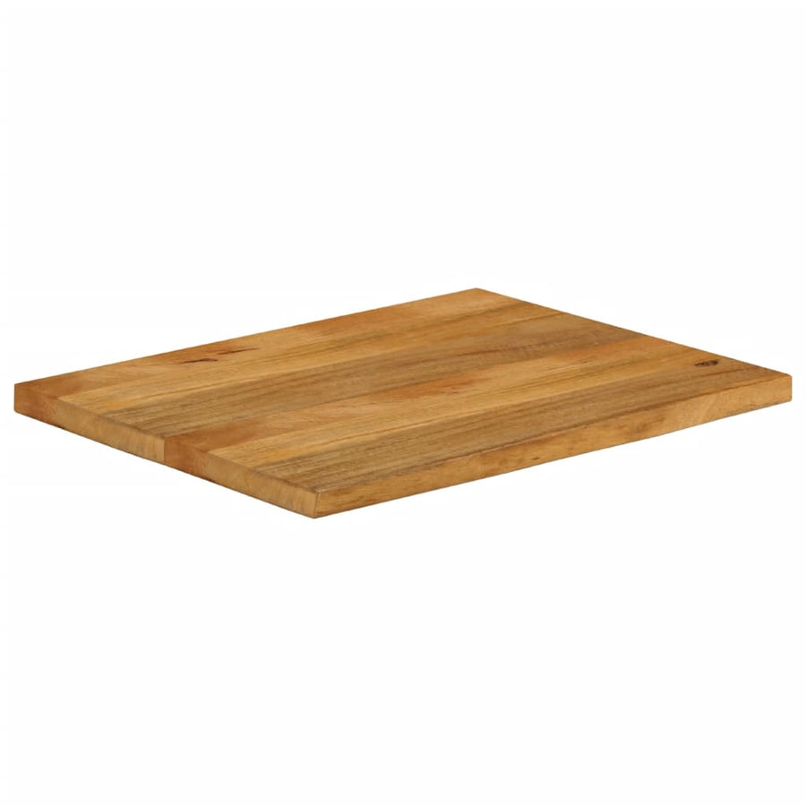 Tafelblad met natuurlijke rand 80x60x2,5 cm massief mangohout