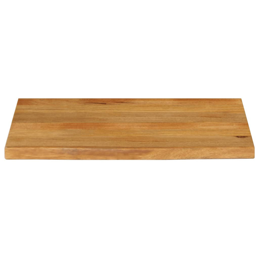 Tafelblad met natuurlijke rand 80x60x2,5 cm massief mangohout