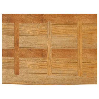 Tafelblad met natuurlijke rand 90x60x2,5 cm massief mangohout