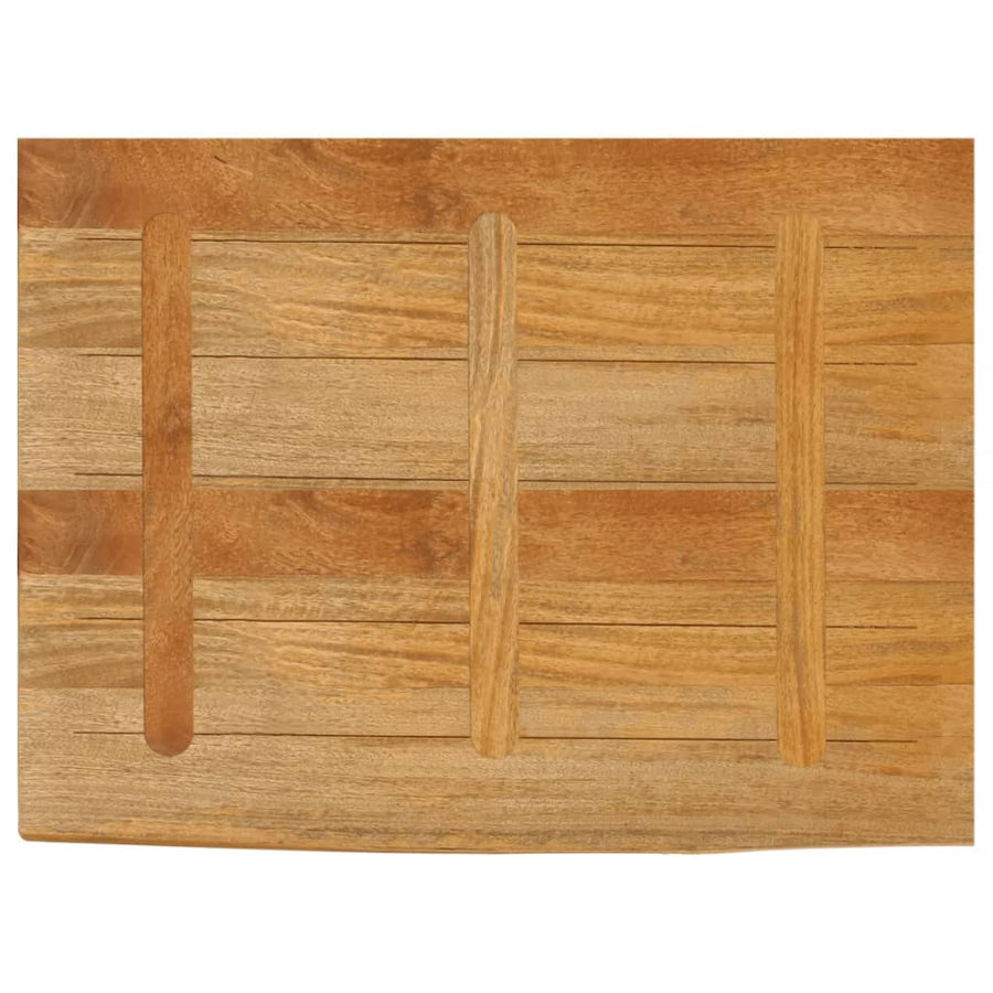 Tafelblad met natuurlijke rand 90x60x2,5 cm massief mangohout
