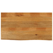 Tafelblad massief mangohout 100x60x2,5 cm natuurlijke rand