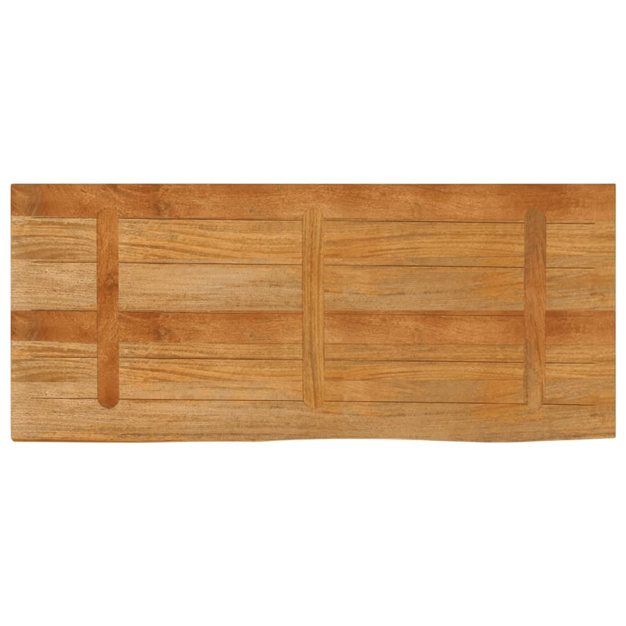 Tafelblad met natuurlijke rand 140x60x2,5 cm massief mangohout