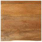Tabletop with live edge 80x80x2.5 cm solid mango wood