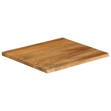 Tafelblad met natuurlijke rand 80x80x2,5 cm massief mangohout