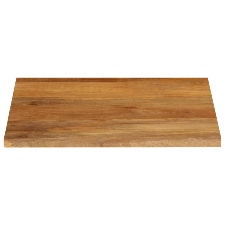 Tafelblad met natuurlijke rand 80x80x2,5 cm massief mangohout