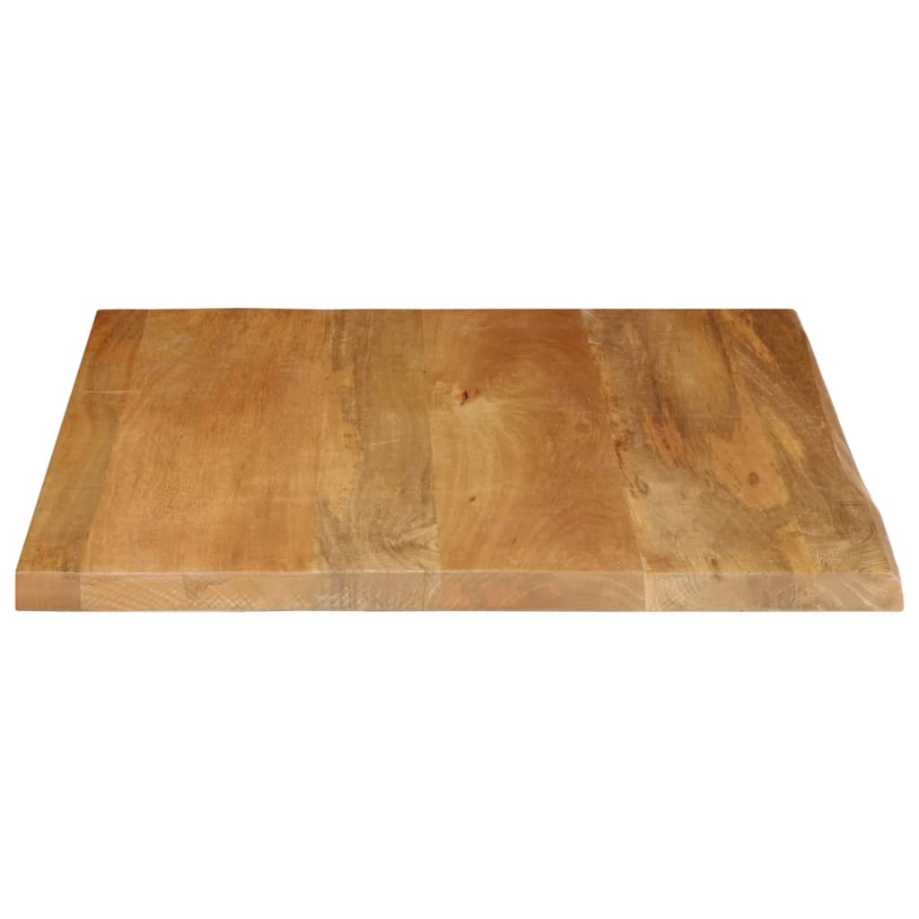 Tafelblad met natuurlijke rand 80x80x2,5 cm massief mangohout