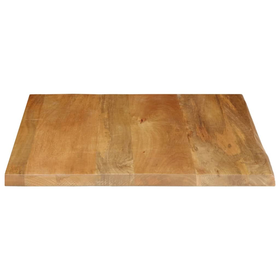 Tafelblad met natuurlijke rand 80x80x2,5 cm massief mangohout