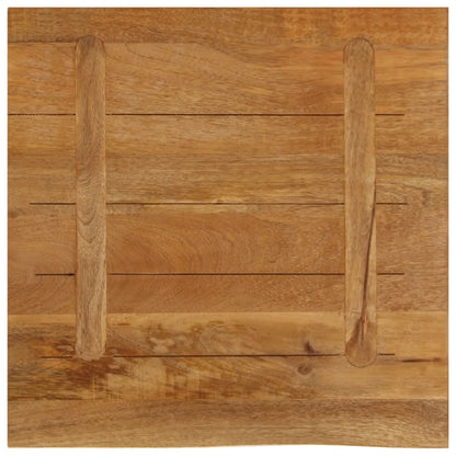 Tafelblad met natuurlijke rand 80x80x2,5 cm massief mangohout