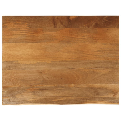 Tafelblad met natuurlijke rand 90x80x2,5 cm massief mangohout