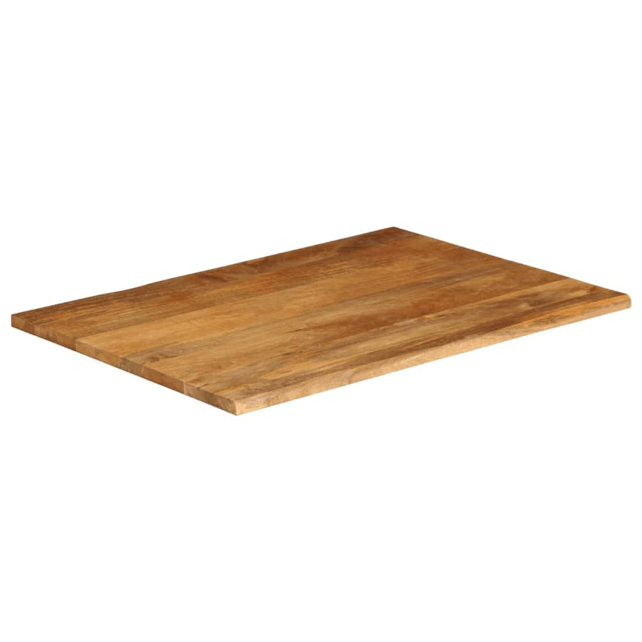 Tafelblad met natuurlijke rand 110x80x2,5 cm massief mangohout
