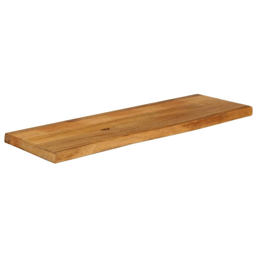 Tafelblad met natuurlijke rand 120x20x3,8 cm massief mangohout
