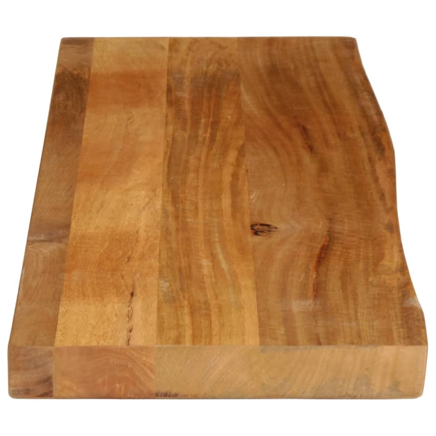 Tafelblad met natuurlijke rand 120x20x3,8 cm massief mangohout