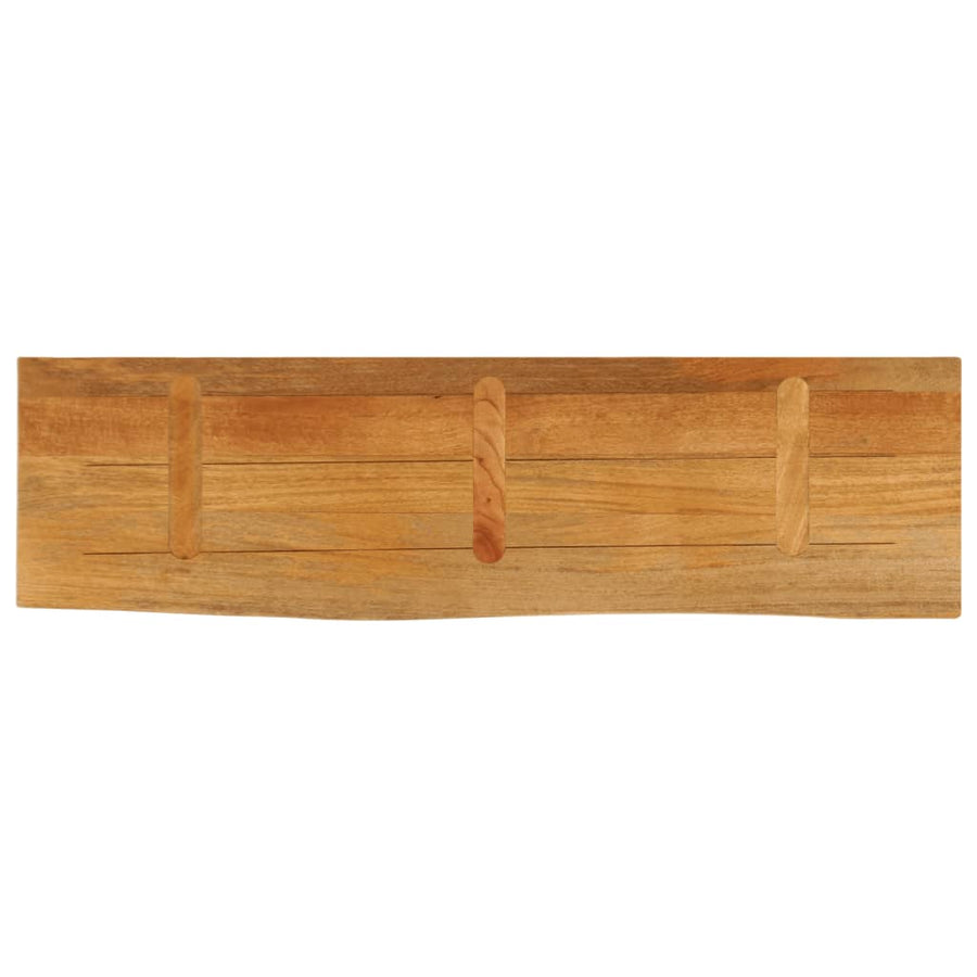 Tafelblad met natuurlijke rand 120x20x3,8 cm massief mangohout