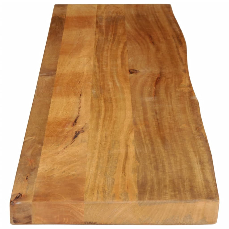 Tafelblad Met Natuurlijke Rand 140X20X3,8 Cm Eikenhouten Afwerking 140 x 20 x 3.8 cm