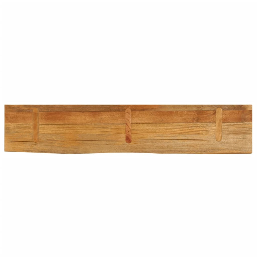 Tafelblad Met Natuurlijke Rand 140X20X3,8 Cm Eikenhouten Afwerking 140 x 20 x 3.8 cm