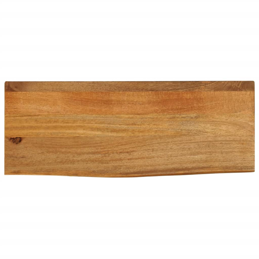 Tafelblad met natuurlijke rand 90x30x3,8 cm massief mangohout