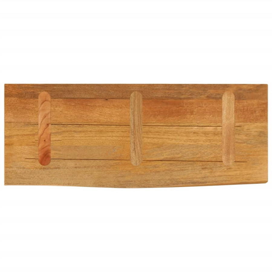 Tafelblad met natuurlijke rand 90x30x3,8 cm massief mangohout