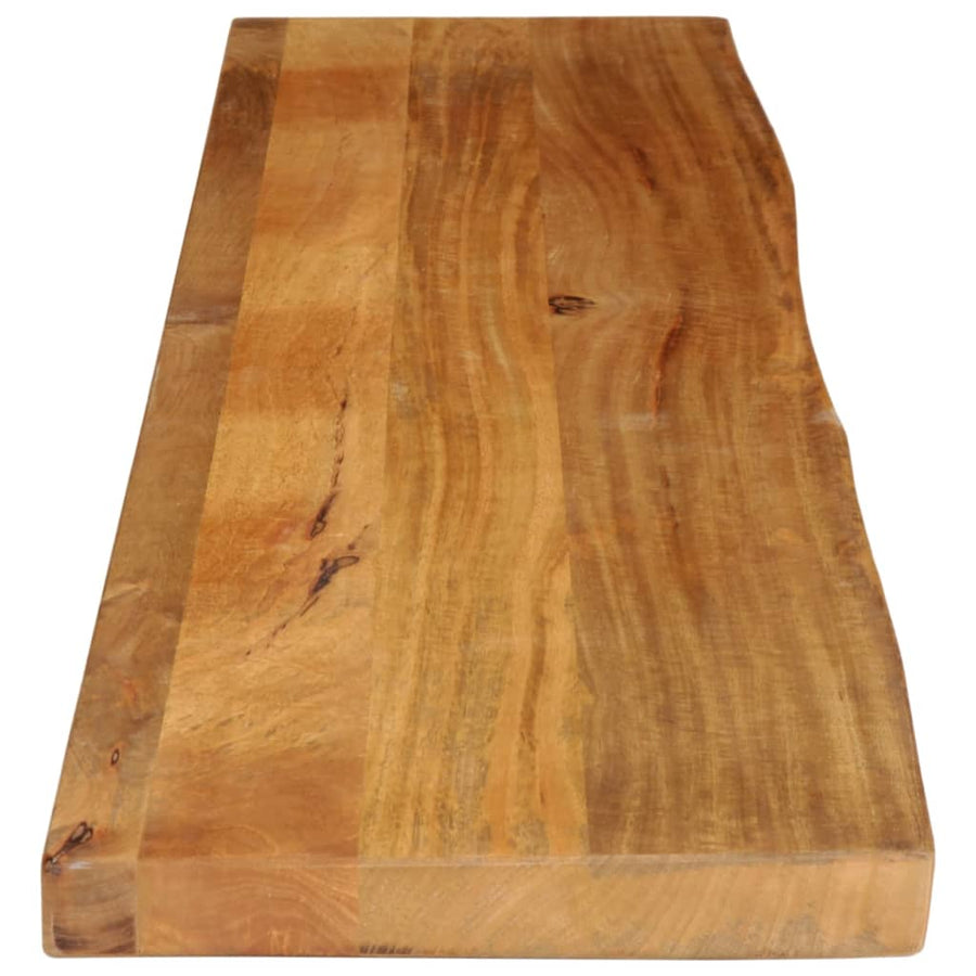 Tafelblad met natuurlijke rand 180x30x3,8 cm massief mangohout