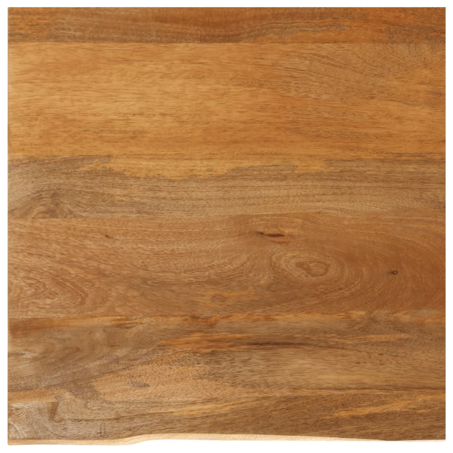 Tafelblad met natuurlijke rand 40x40x3,8 cm massief mangohout
