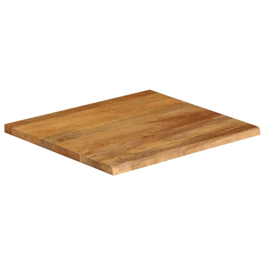 Tafelblad met natuurlijke rand 40x40x3,8 cm massief mangohout