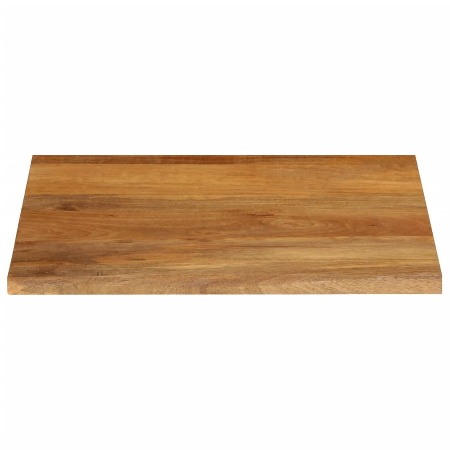 Tafelblad met natuurlijke rand 40x40x3,8 cm massief mangohout