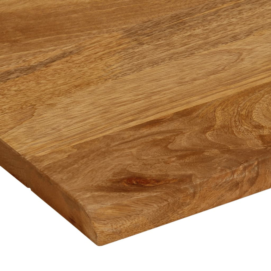 Tafelblad met natuurlijke rand 40x40x3,8 cm massief mangohout