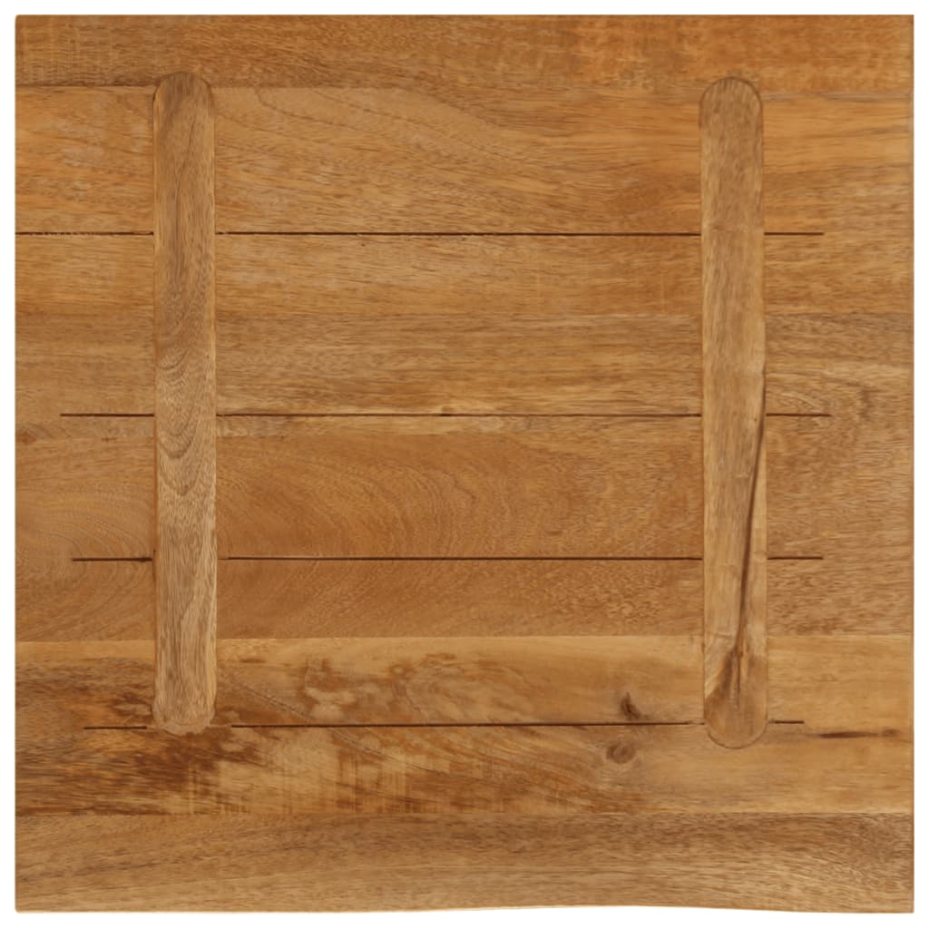 Tafelblad Met Natuurlijke Rand 60X60X3,8 Cm Eikenhouten Afwerking 60 x 60 x 3.8 cm