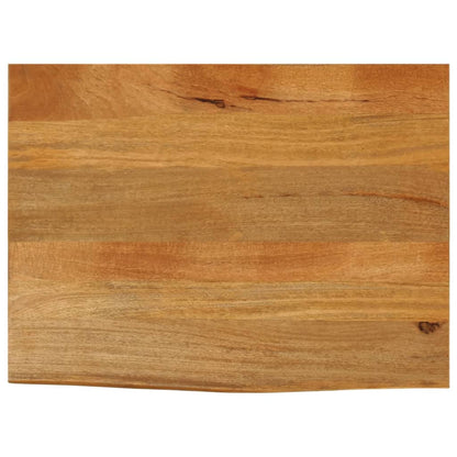 Tafelblad met natuurlijke rand 80x60x3,8 cm massief mangohout