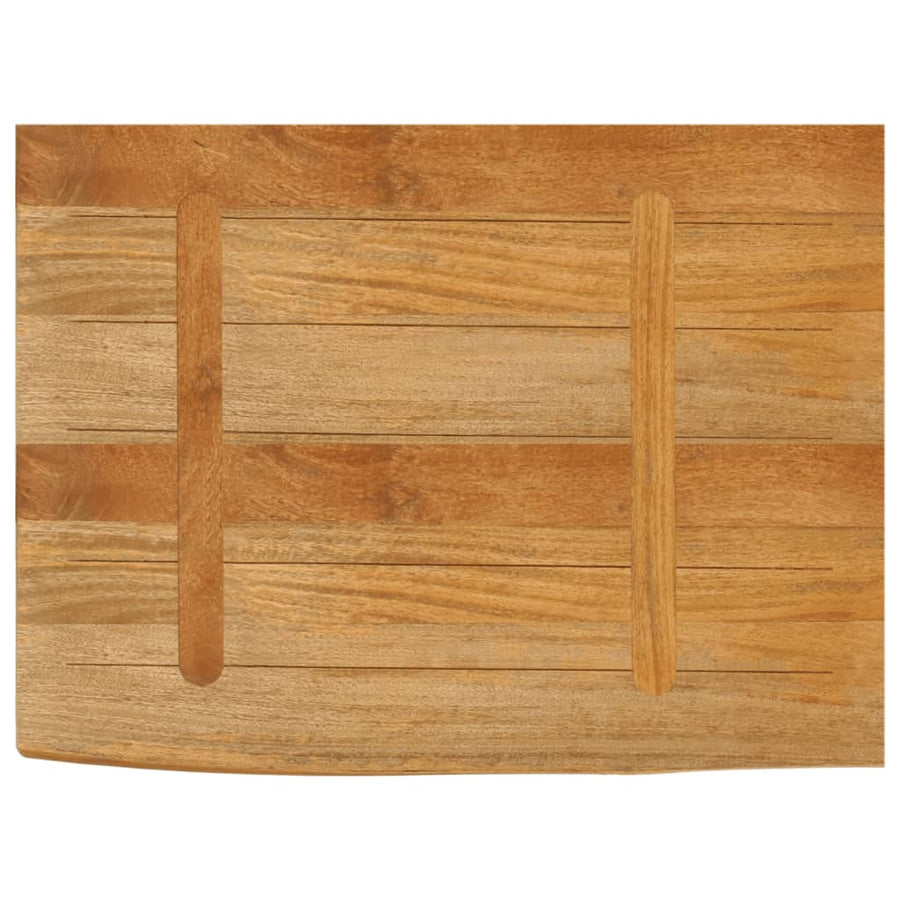 Tafelblad met natuurlijke rand 80x60x3,8 cm massief mangohout