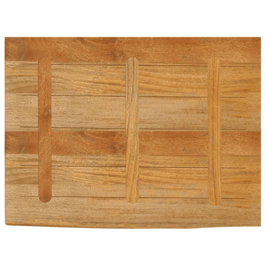 Tafelblad met natuurlijke rand 90x60x3,8 cm massief mangohout