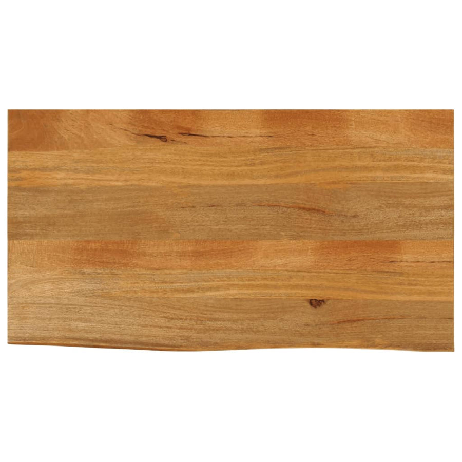 Tafelblad met natuurlijke rand 110x60x3,8 cm massief mangohout