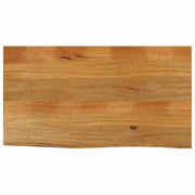 Tafelblad massief mangohout 120x60x3,8 cm natuurlijke rand