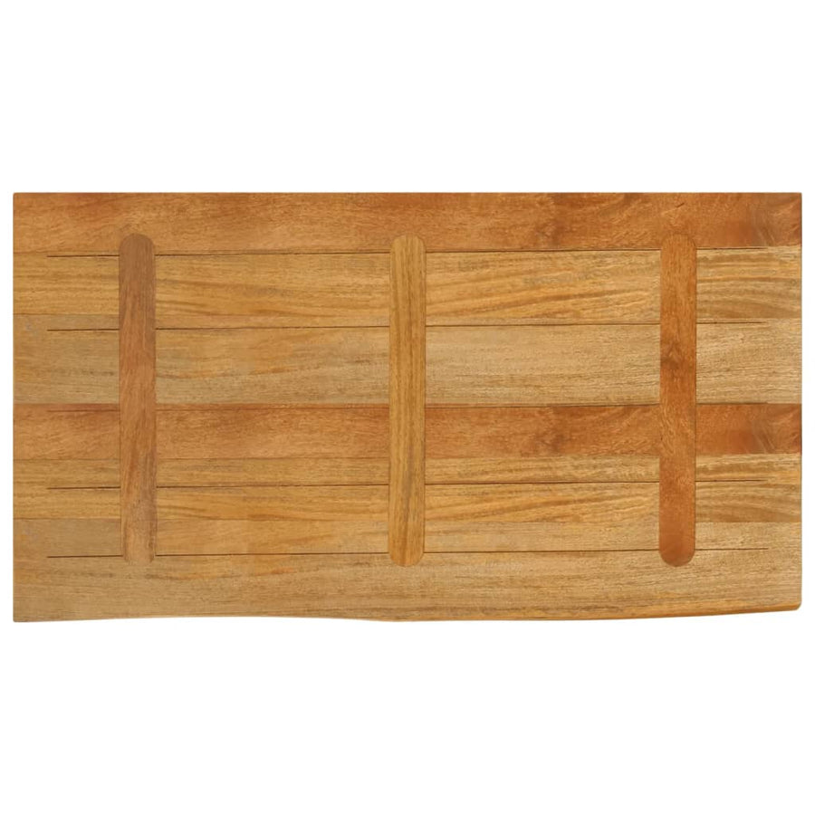 Tafelblad met natuurlijke rand 120x60x3,8 cm massief mangohout