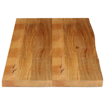 Tafelblad met natuurlijke rand 140x60x3,8 cm massief mangohout