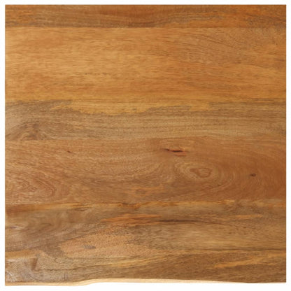 Tafelblad Met Natuurlijke Rand 80X80X3,8 Cm Eikenhouten Afwerking 80 x 80 x 3.8 cm