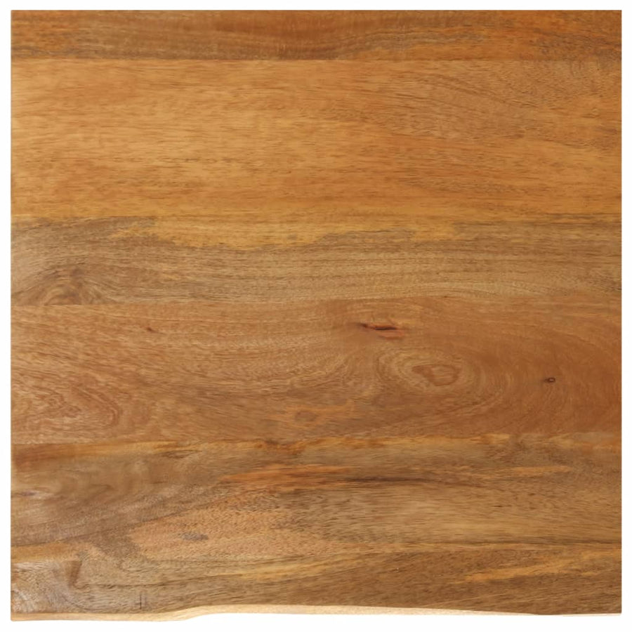 Tafelblad Met Natuurlijke Rand 80X80X3,8 Cm Eikenhouten Afwerking 80 x 80 x 3.8 cm