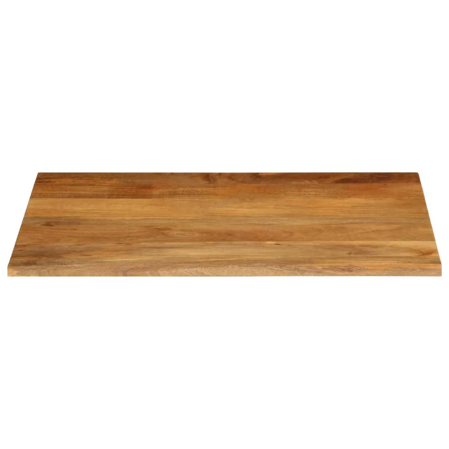 Tafelblad met natuurlijke rand 90x80x3,8 cm massief mangohout