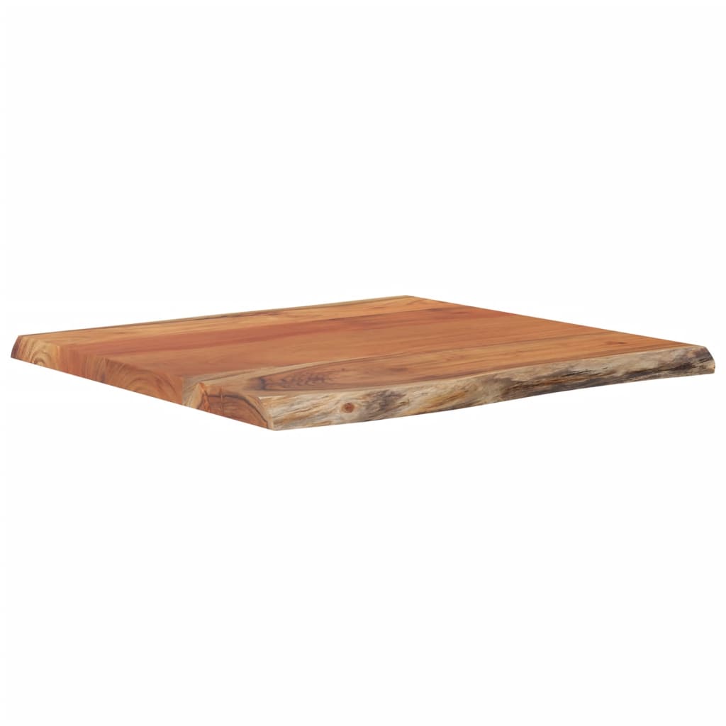 Tafelblad rechthoekig natuurlijke rand 40x40x2,5 cm acaciahout