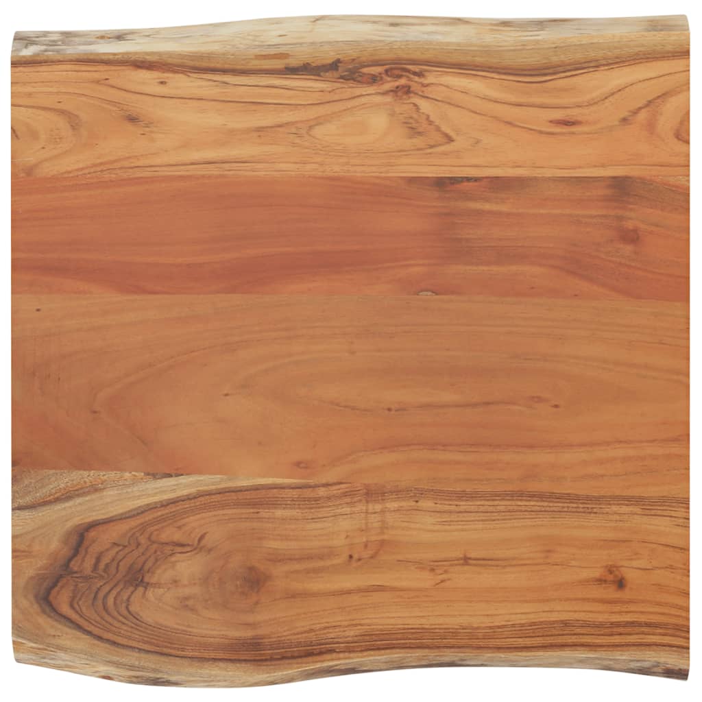 Tafelblad rechthoekig natuurlijke rand 40x40x2,5 cm acaciahout