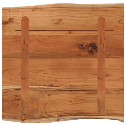Tafelblad rechthoekig natuurlijke rand 40x40x2,5 cm acaciahout