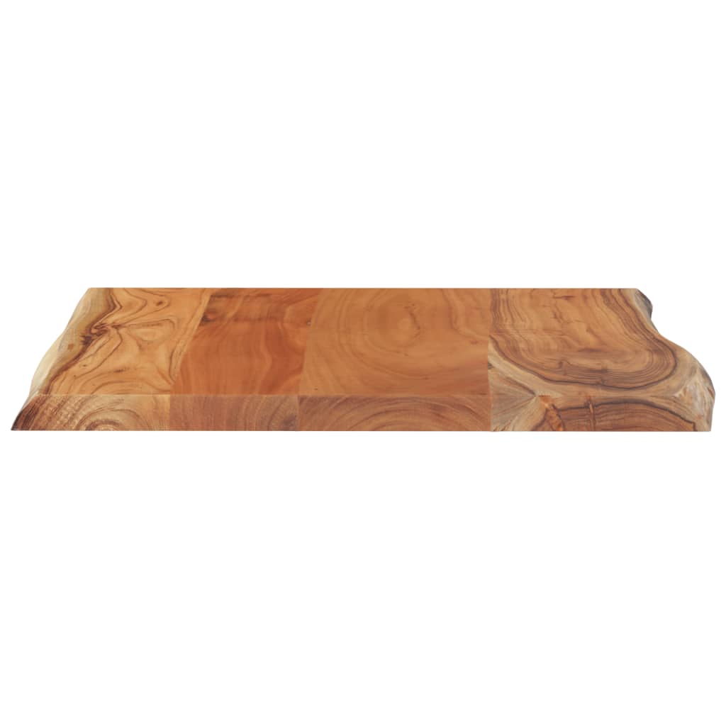 Tafelblad rechthoekig natuurlijke rand 40x40x2,5 cm acaciahout