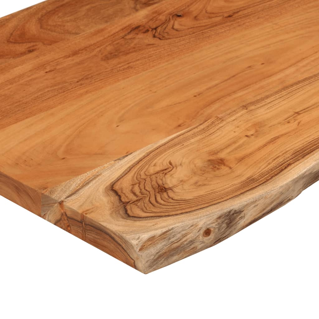Tafelblad rechthoekig natuurlijke rand 40x40x2,5 cm acaciahout