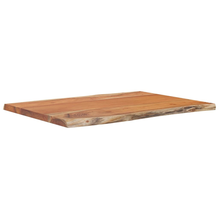 Tafelblad rechthoekig natuurlijke rand 50x40x2,5 cm acaciahout