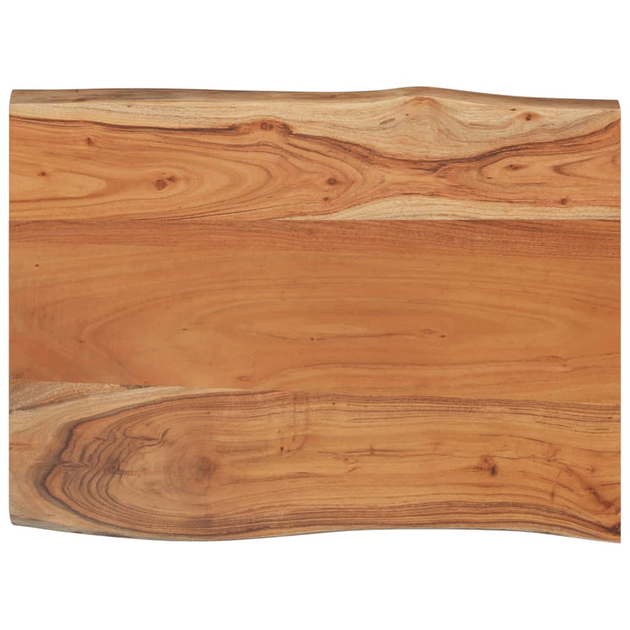 Tafelblad rechthoekig natuurlijke rand 50x40x2,5 cm acaciahout