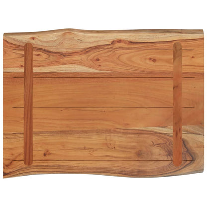 Tafelblad rechthoekig natuurlijke rand 50x40x2,5 cm acaciahout